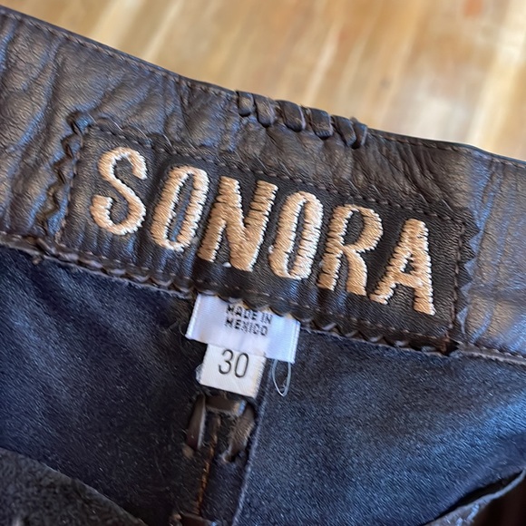 Vintage leather handmade Sonora pants - Picture 3 of 5